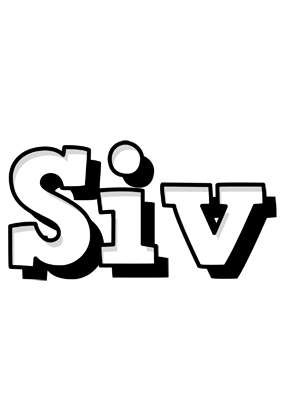 Siv snowing logo