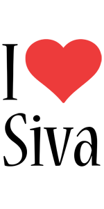 Siva i-love logo
