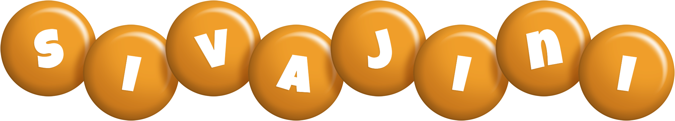 Sivajini candy-orange logo