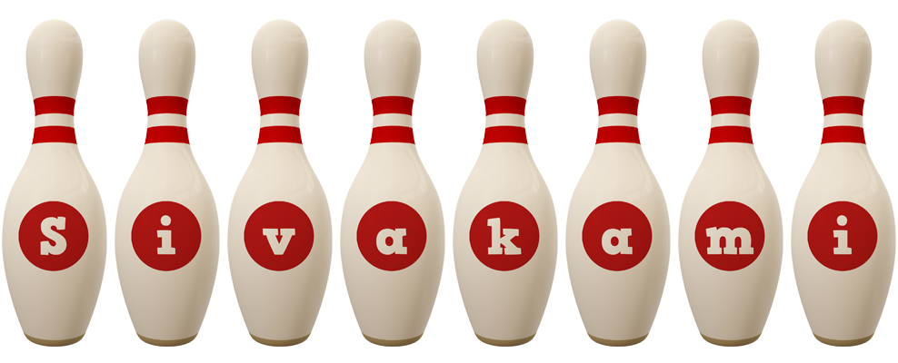 Sivakami bowling-pin logo