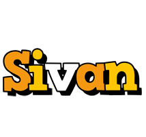 Sivan cartoon logo