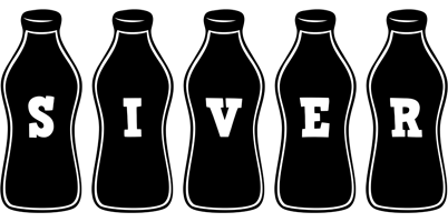 Siver bottle logo