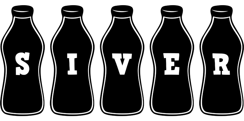 Siver bottle logo