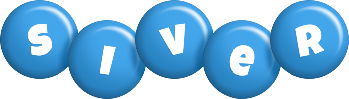 Siver candy-blue logo