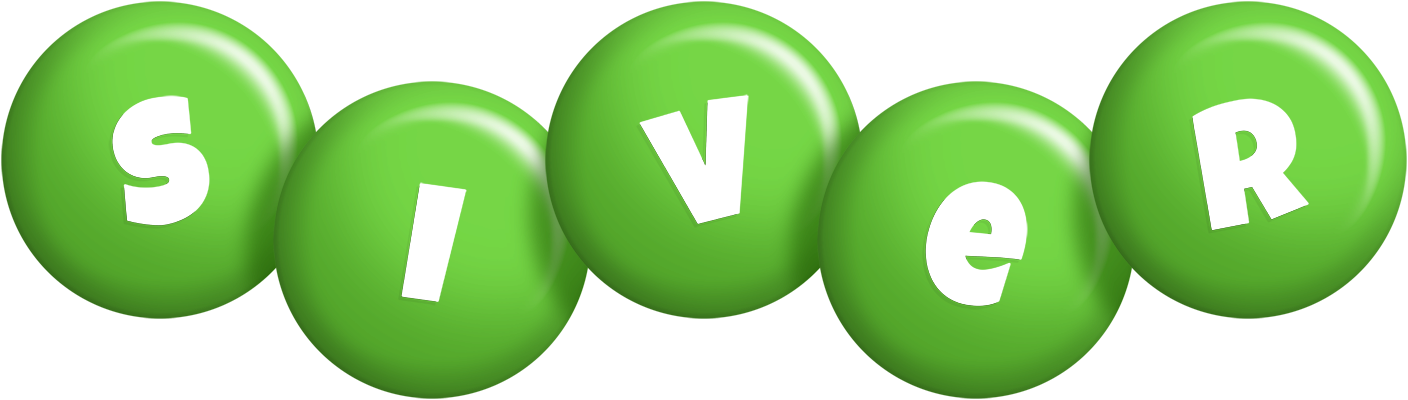 Siver candy-green logo
