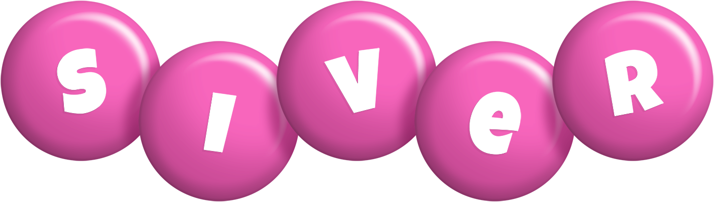Siver candy-pink logo