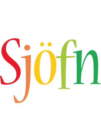 Sjöfn birthday logo