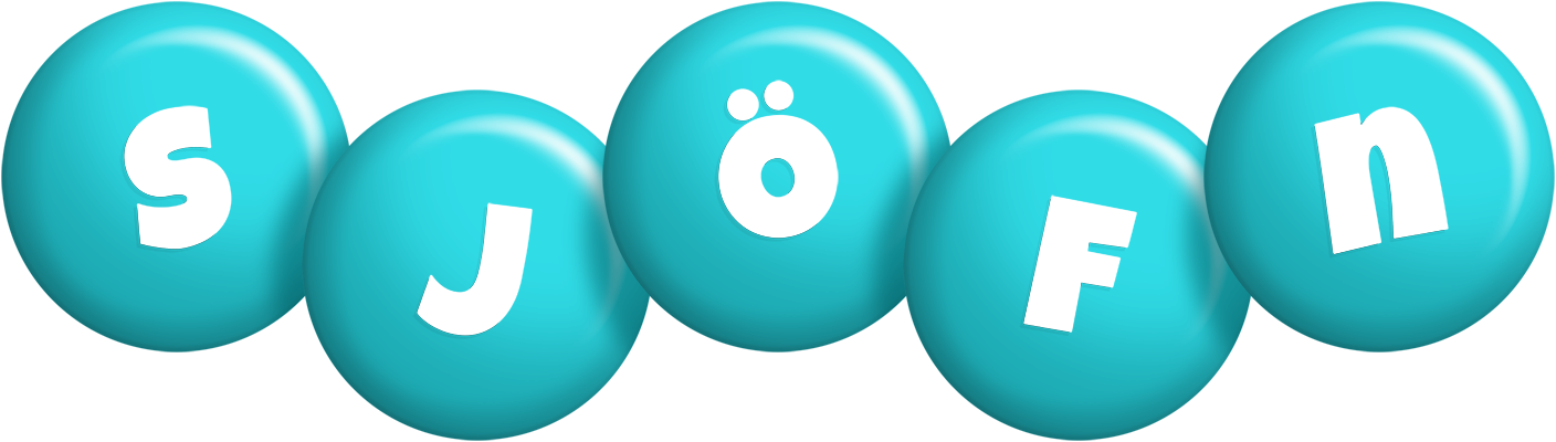 Sjöfn candy-azur logo