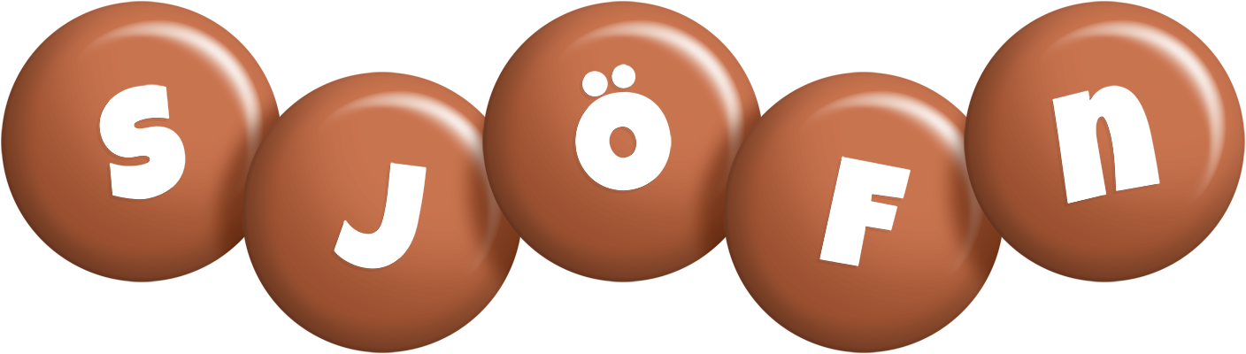 Sjöfn candy-brown logo