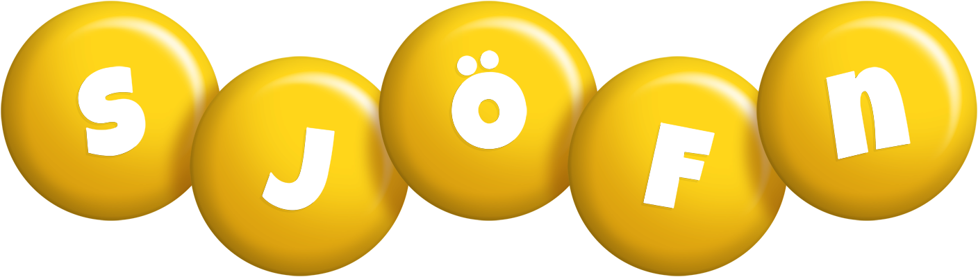 Sjöfn candy-yellow logo