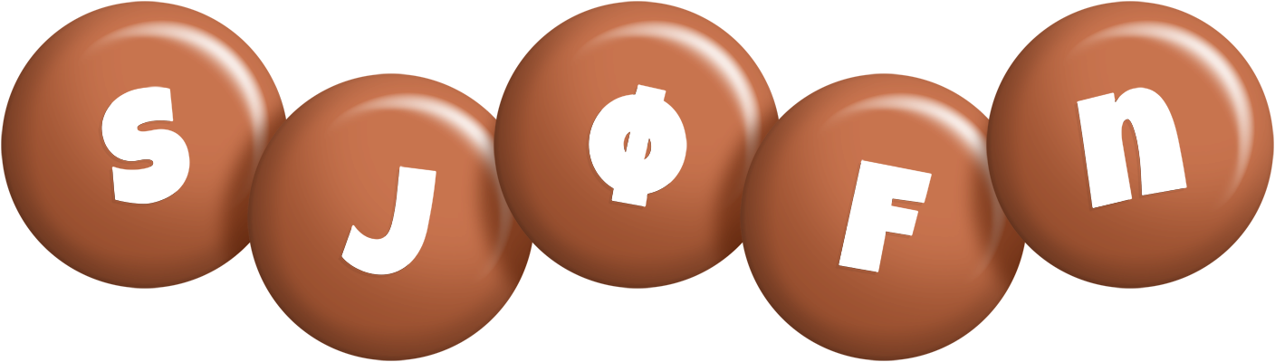 Sjøfn candy-brown logo