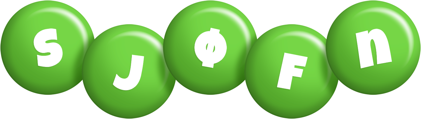 Sjøfn candy-green logo