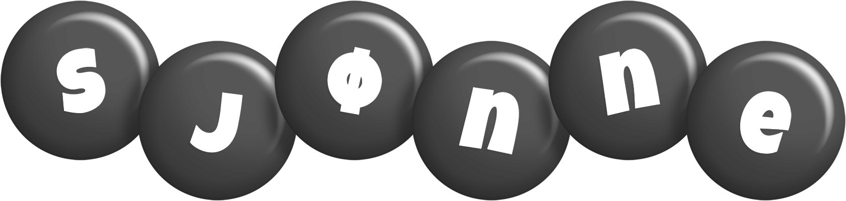 Sjønne candy-black logo