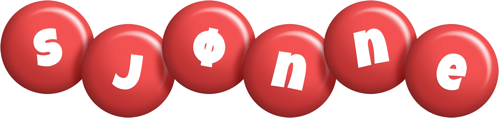 Sjønne candy-red logo