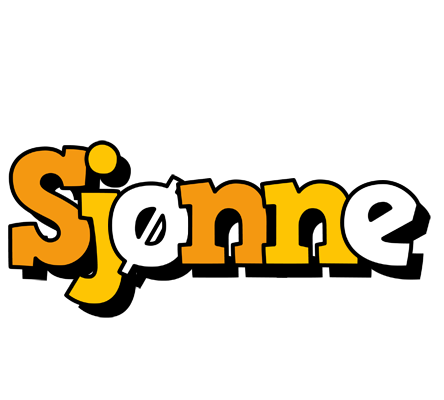 Sjønne cartoon logo