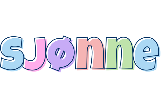 Sjønne pastel logo