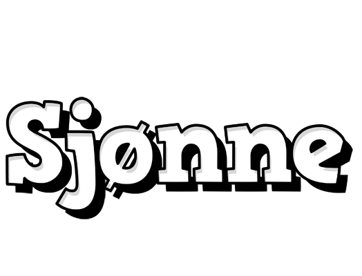 Sjønne snowing logo