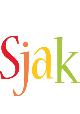 Sjak birthday logo