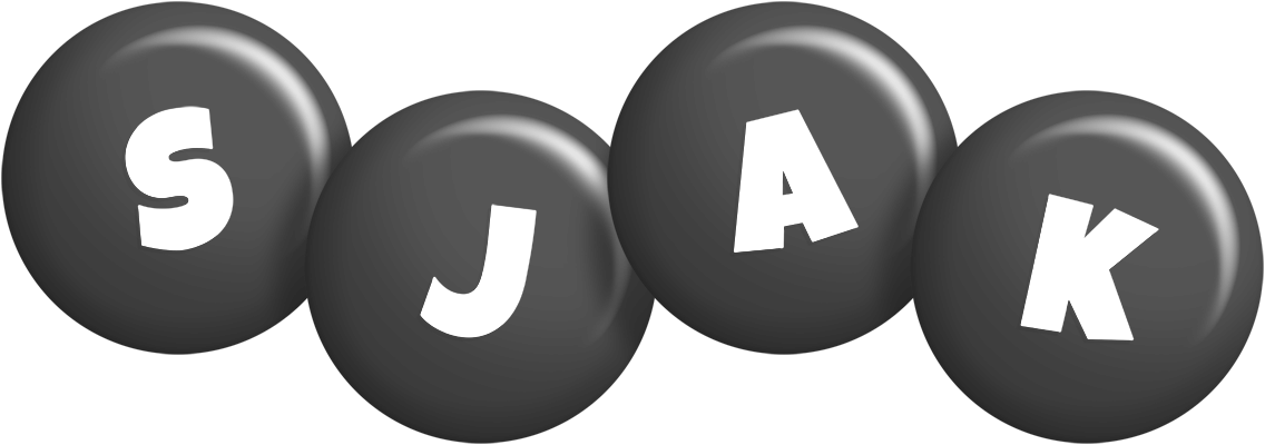Sjak candy-black logo