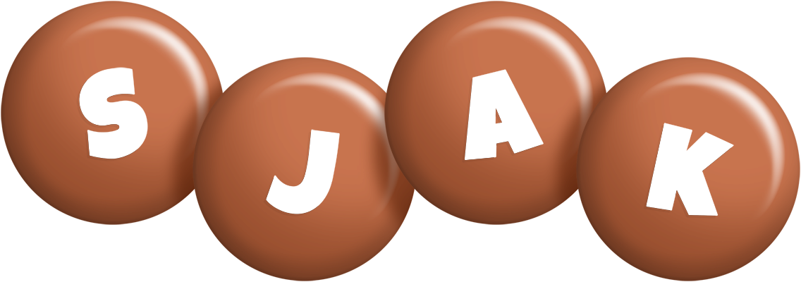 Sjak candy-brown logo