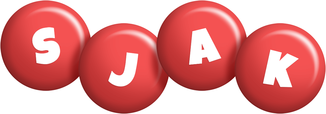Sjak candy-red logo