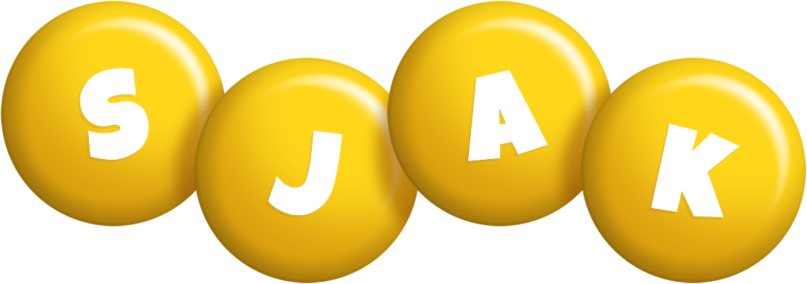 Sjak candy-yellow logo