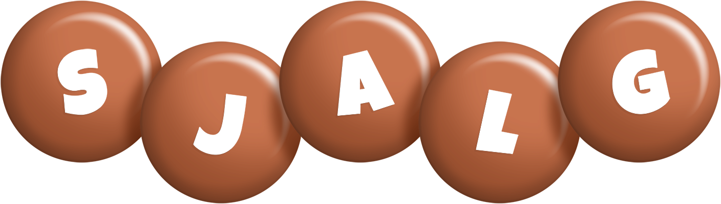 Sjalg candy-brown logo