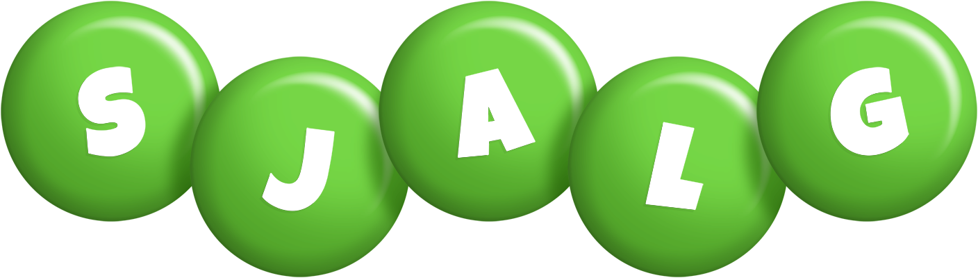 Sjalg candy-green logo