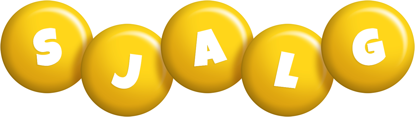 Sjalg candy-yellow logo