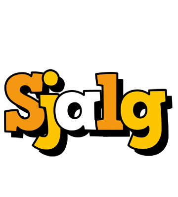 Sjalg cartoon logo