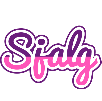Sjalg cheerful logo