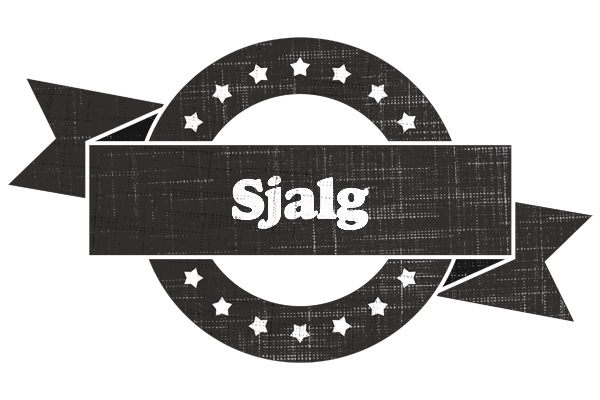 Sjalg grunge logo