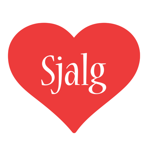 Sjalg love logo