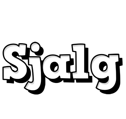 Sjalg snowing logo