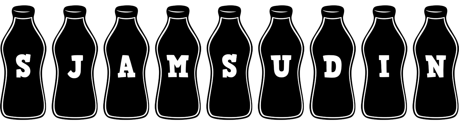 Sjamsudin bottle logo