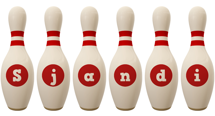 Sjandi bowling-pin logo
