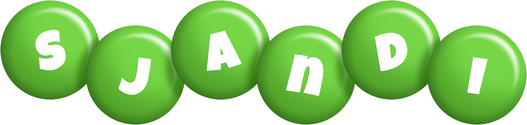 Sjandi candy-green logo