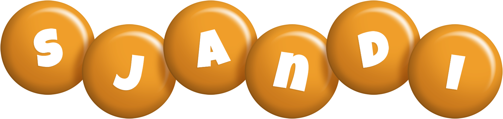 Sjandi candy-orange logo