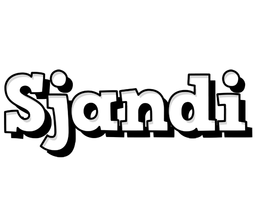 Sjandi snowing logo