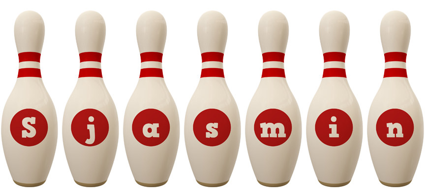 Sjasmin bowling-pin logo