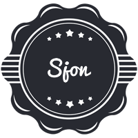 Sjon badge logo