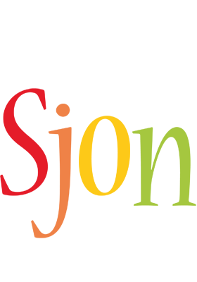 Sjon birthday logo