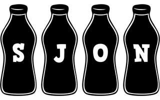 Sjon bottle logo