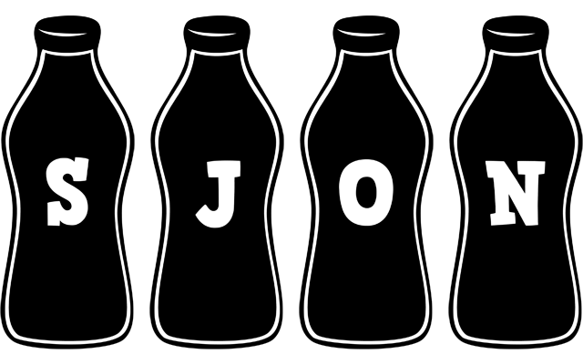 Sjon bottle logo