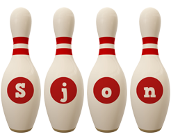 Sjon bowling-pin logo