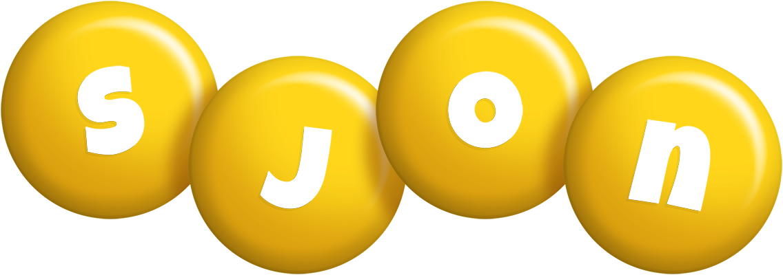 Sjon candy-yellow logo