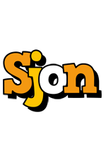 Sjon cartoon logo