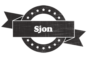 Sjon grunge logo