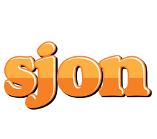 Sjon orange logo