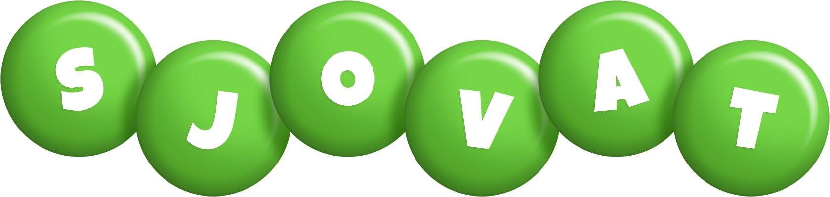 Sjovat candy-green logo